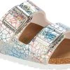 Birkenstock Children's Arizona Vegan 2 Birkenstock Children's Arizona Vegan -Cheap Shoe Store birkenstock childrens arizona vegan holographic silver microfiber 1022173 26870.1686255378