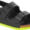 Birkenstock Children's Milano -Cheap Shoe Store birkenstock childrens milano desert soil black lime birko flor 1022129 24154.1648566604.600.600