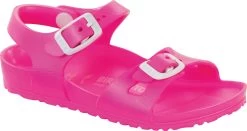 Birkenstock Children's Rio Essentials -Cheap Shoe Store birkenstock childrens rio essentials neon pink eva 126163 96440.1644859929