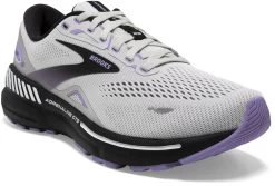 Brooks Women's Adrenaline GTS 23 -Cheap Shoe Store brooks womens adrenaline gts 23 grey black purple 1203811d039 05336.1717794148