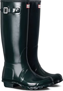 Hunter Women's Original Tall Gloss Rain Boot -Cheap Shoe Store hunter womens original tall gloss ocean wft1000rgl ocn 51270.1536967724