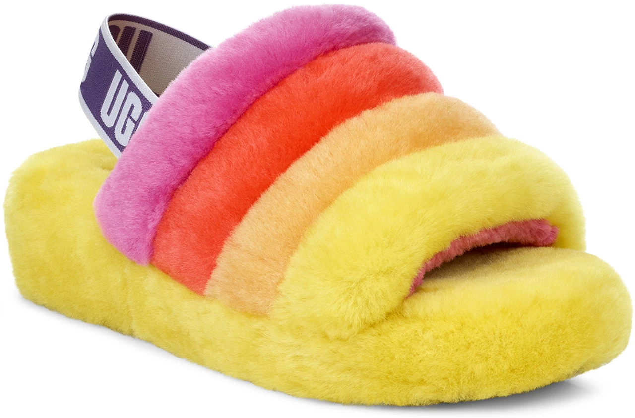 UGG Women's Pride Fluff Yeah Slide 4 UGG Women's Pride Fluff Yeah Slide - Image 2
